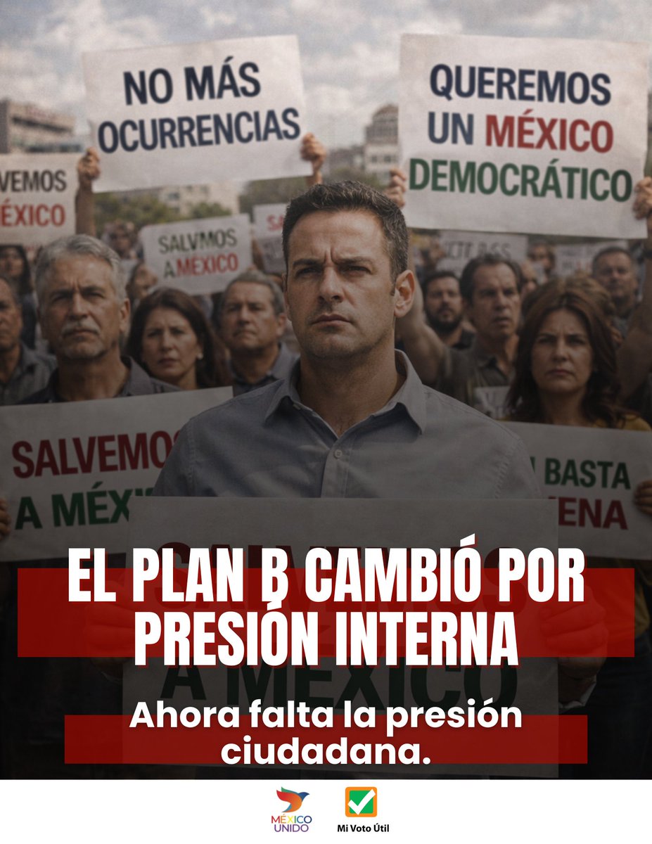 DeniseMeadeG's tweet photo. El Plan B evidenció fracturas.
La ciudadanía debe responder.
#AlertaDemocratica #PresionCiudadana #MexicoEnRiesgo https://t.co/dDk9v9Feyx
