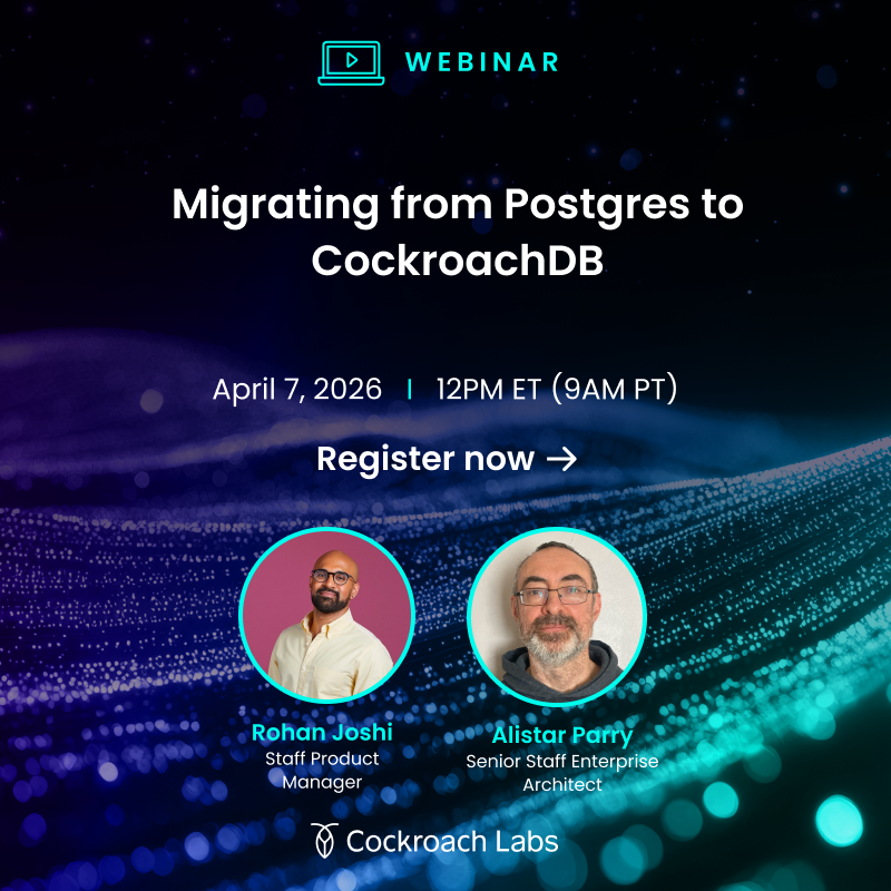 CockroachDB tweet media