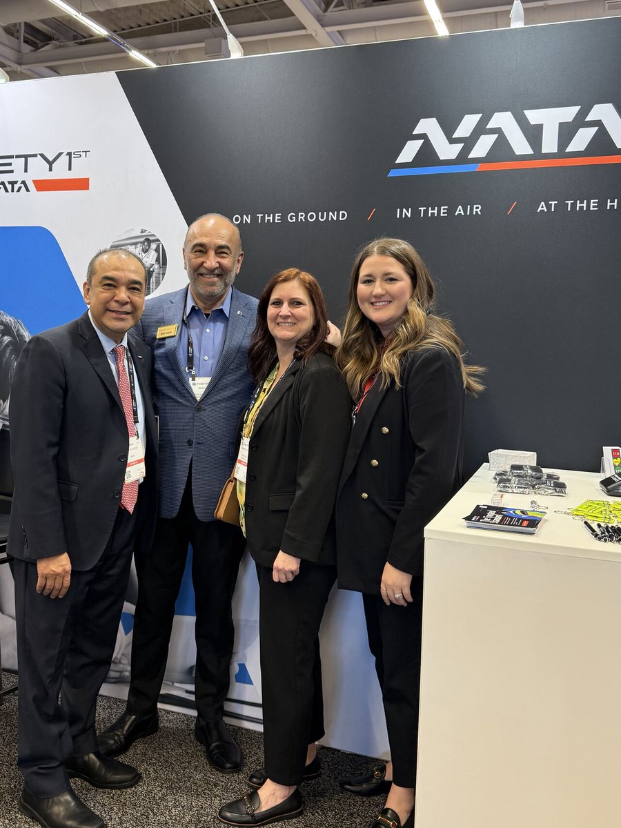 NATAaero's tweet photo. The NATA team closed out a sensational second day at #SDC26 connecting with industry friends, partners, and leaders from across #bizav. https://t.co/KZssgOb3jN