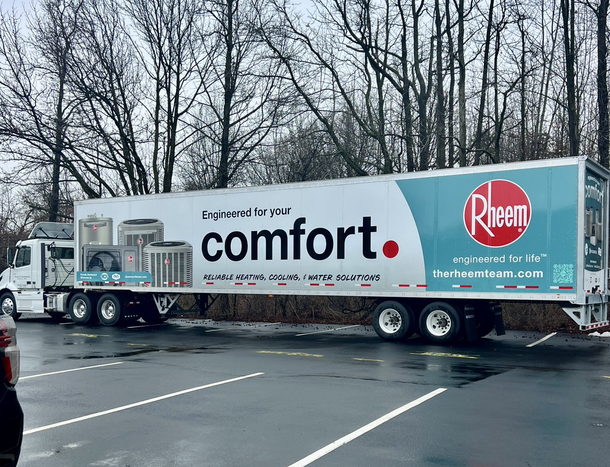 It's baseball season and Rheem Air Distribution has hit a Triple! ⚾️  

Check out our line-up:  
- New 2026 Hino L6’s  
- New 2025 Volvo VNR Day Cab  
- New 53’ Wabash Trailer  

A huge thanks to Rheem for choosing Bergey’s as your winning teammate! 🙌