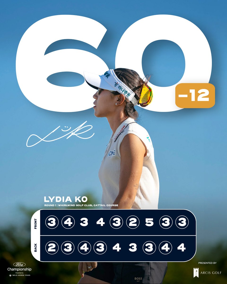 LPGA's tweet photo. Twelve (12) circles on the card and a new career low. 

Take a bow, Lydia Ko 👏 https://t.co/DulFLYviuO