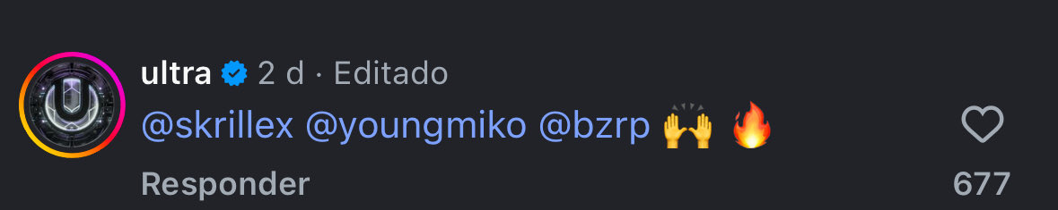 _zebraverde's tweet photo. Lo que va a pasar este viernes, va ser algo pero legendario!!

#skrillex #youngmiko #ultra2026 https://t.co/S5P3SLLvbE