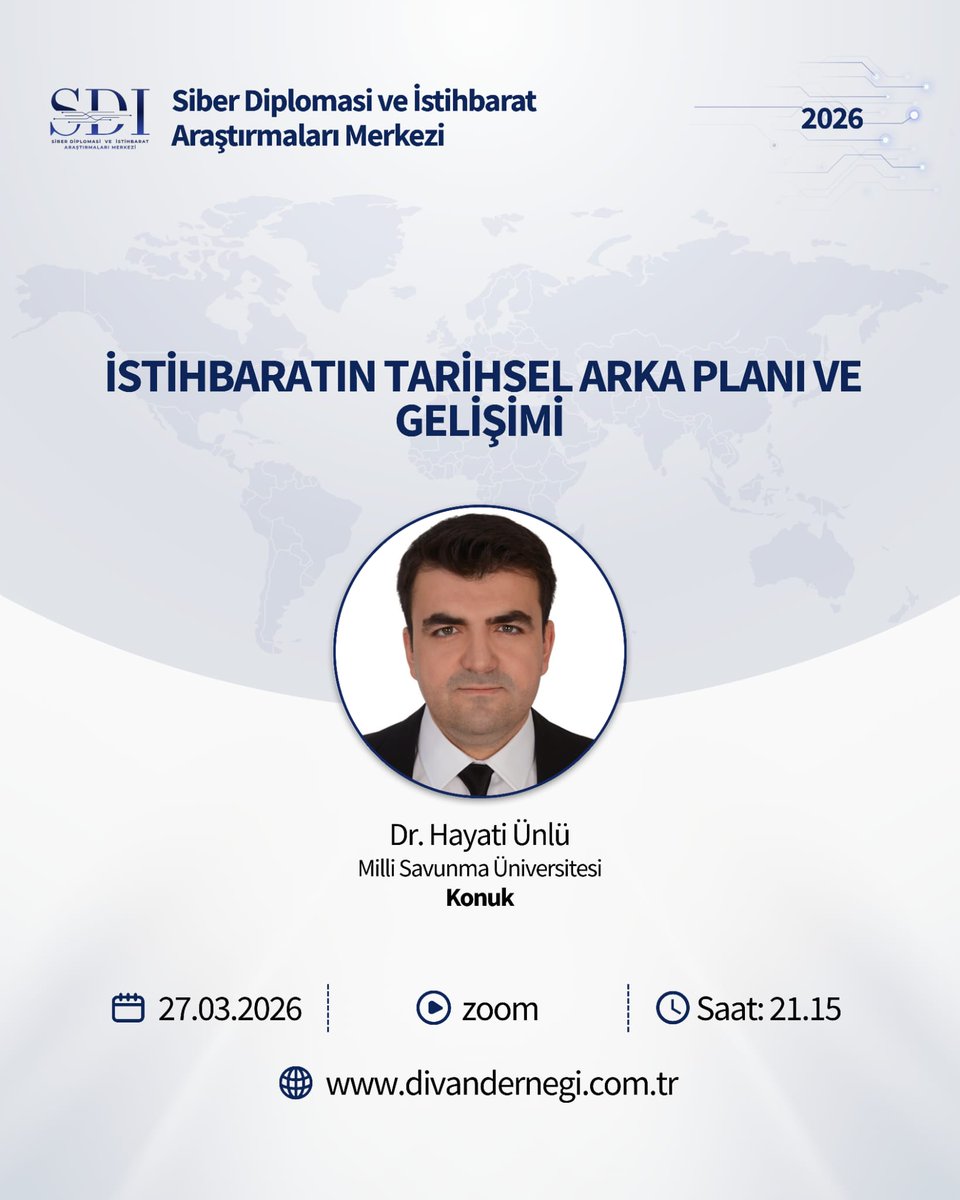 Siber Diplomasi & İstihbarat Araştırmaları Merkezi tweet media