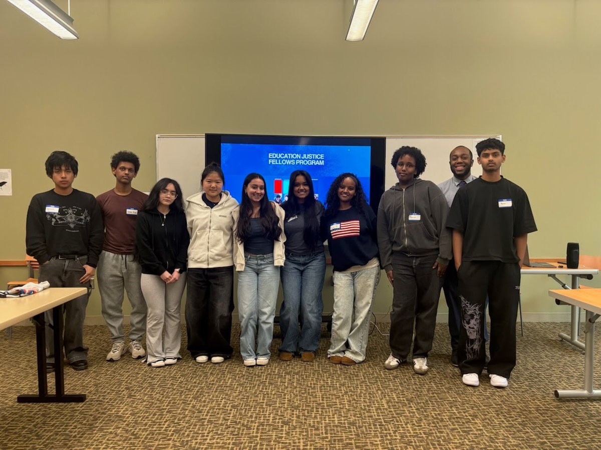 ypforprogress's tweet photo. Monday, 3/23, marked the first in-person EFJP meeting, with fellows from high schools across Montgomery County! Students were able to get to know each other, learn about popular education, and assign everyone’s first roles for the program! https://t.co/culCH3tXop