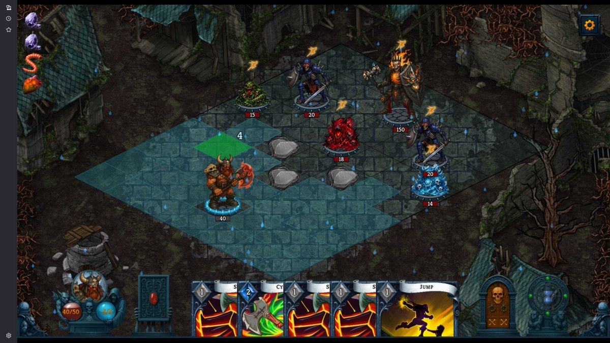 ObsidianStack's tweet photo. Happy #TurnbaseThursday
Witherheart is a roguelike deck builder with turn based combat. Play the demo on https://t.co/61Fmh7vQpQ or on itch https://t.co/nUIJO9kXS3
#browsergames #indiedev #indiegames #gamedev #gamedevelopment https://t.co/xxhIXqBVFG