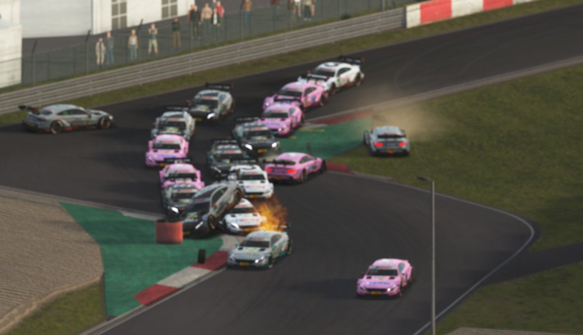 Been doing tests lately for a DLC I did for <a href="/rFactor2/">rFactor 2</a> ... 😅 Going extreme at AI skill and Aggression revealed a few things I need to tweak. One panic shot included 🤣