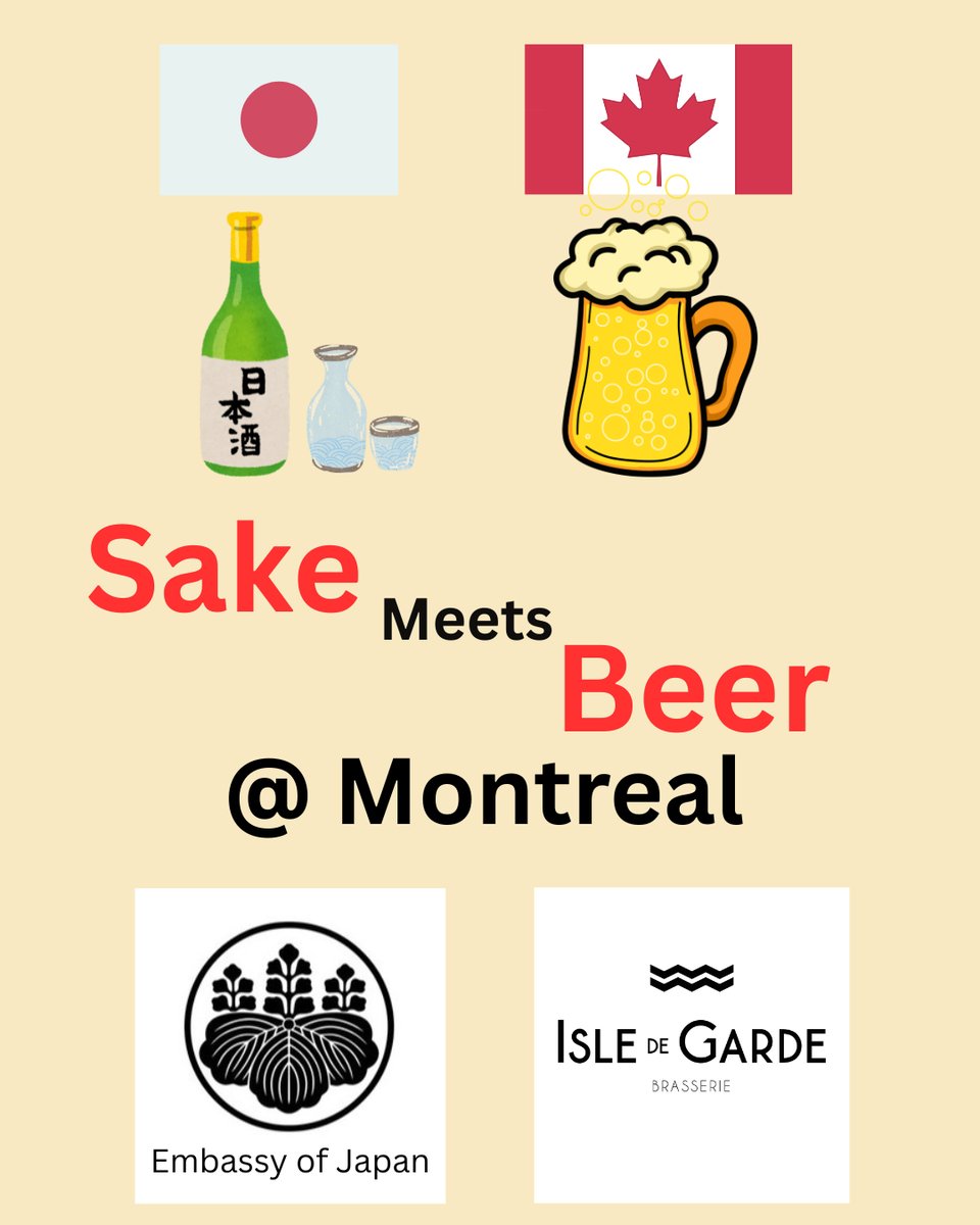 JapaninCanada's tweet image. Sake Jima Isle de Garde! One of Montreal’s best craft beer bars was buzzing with excitement over Sake. Since Sake and beer share similar fermentation methods, craft beer enthusiasts are sure to love Sake too! #Sake 
Reel from 514edphoto