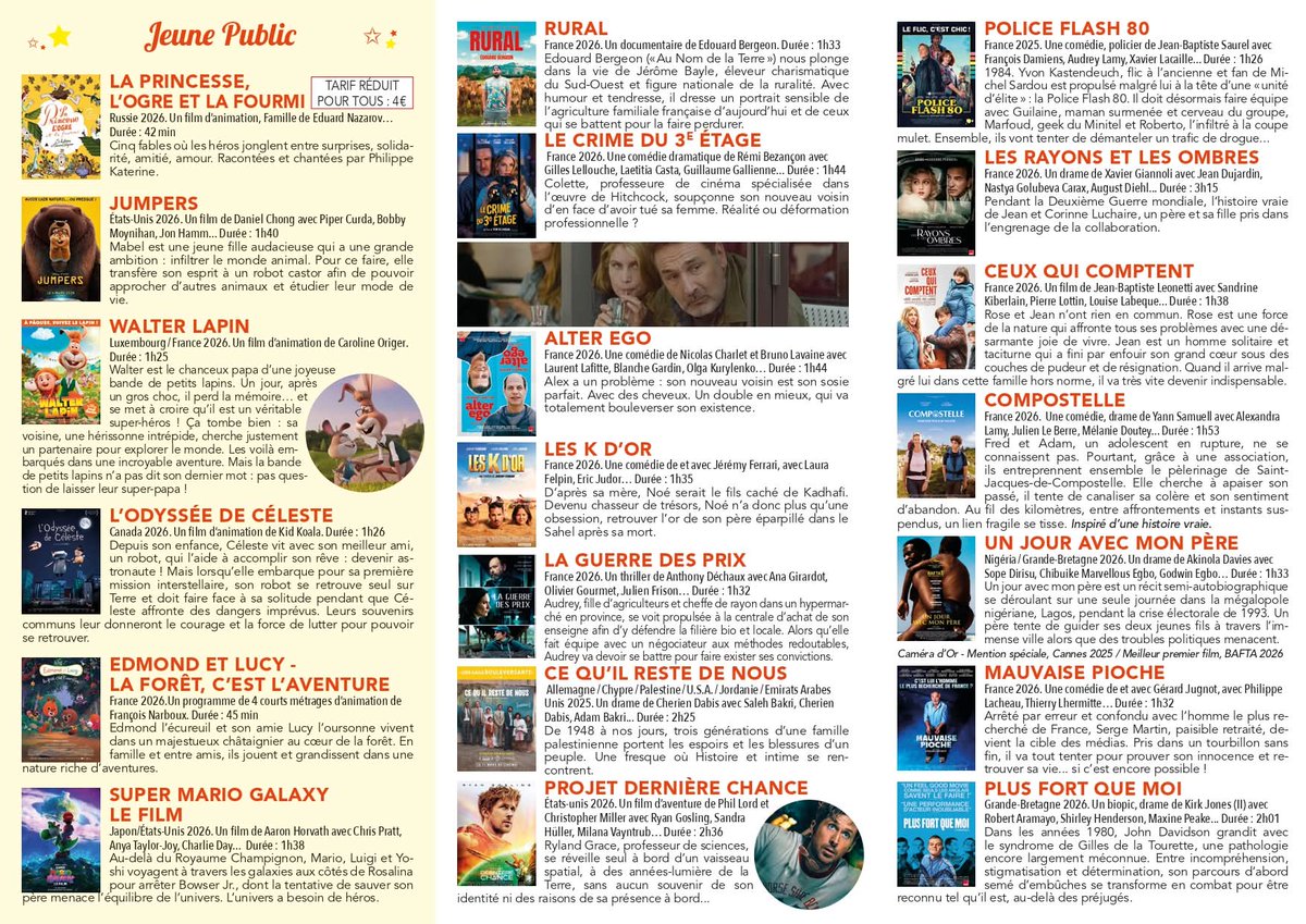 Seyssel74's tweet photo. 📽🎬 Découvrez le programme du Cinema Le Condate Seyssel du 1er avril au 05 mai
🥾 Accueil de la Saison 3 du Festival du film de randonnée Histoires &amp; Crapahutes le dimanche 19 avril à 14h
Et des séances supplémentaires pendant les vacances de Pâques !
https://t.co/GN7eHvtTAB https://t.co/Ui3yhS8fTe