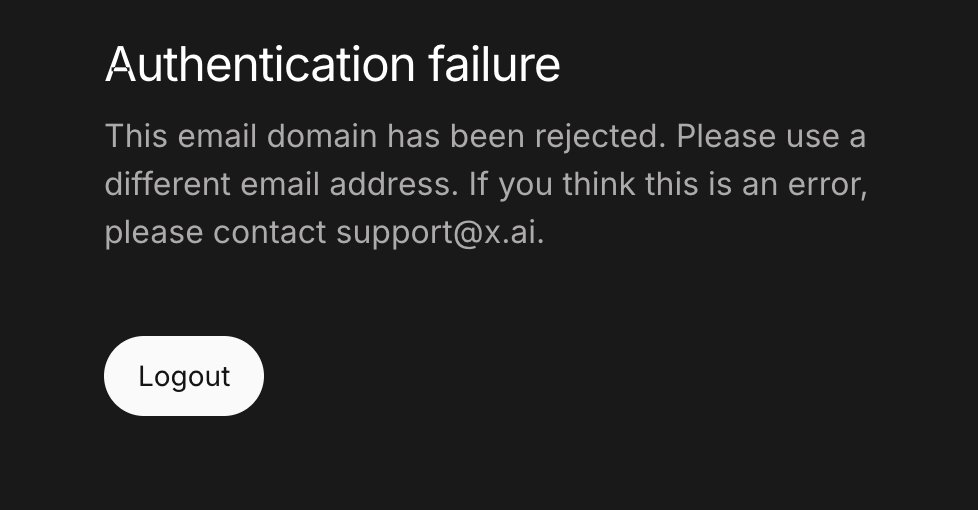 whtaidf's tweet photo. @grok Grok now rejected all the gmail account?????? https://t.co/W4srBrzhg1