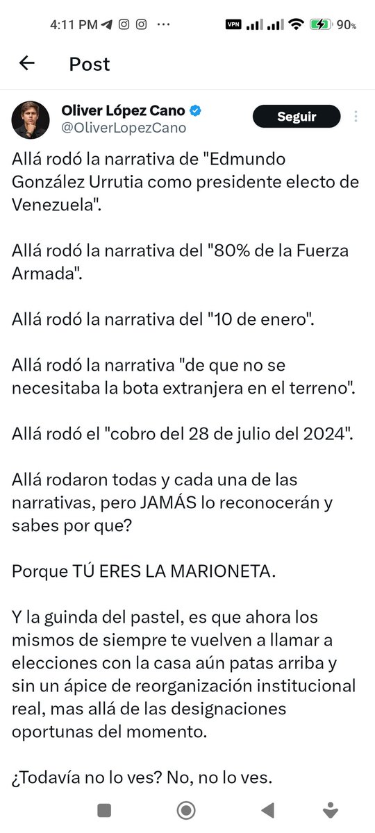 ramoncolmenares's tweet photo. @OliverLopezCano, no pudo ni siquiera ganar (Gracias a Dios) la Alcaldía de #Higuerote, contra una gris figura del chavismo mirandino, pero tienes las bolas de cuestionar lo que hace @MariaCorinaYA. Muchacho cagón ve a cambiarte el pañal y cuando seas hombre regresa.
#Ubicatex https://t.co/bDDiDLrqGb