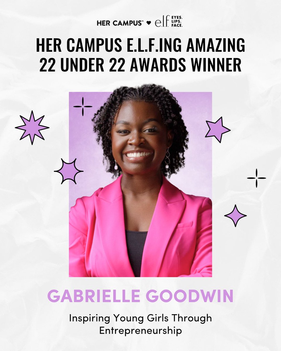 GaBBYBows's tweet image. I’m beyond excited to announce that I am a winner in this year’s Her Campus e.l.f.ing Amazing 22 Under 22 Awards, presented by @hercampus and @elfcosmetics!

Click the link below to check out the entire list and my winner profile!

hercampus.com/life/22under22/