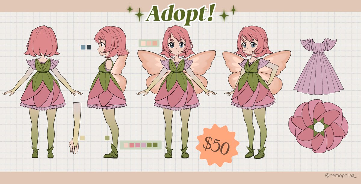 nemophilaa_'s tweet photo. Lately I've been working on some adoptables. The first sold out pretty fast so I couldn't post it here 🙈

#Adoptable #Vgen https://t.co/4AzsSweYi5