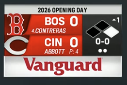 TheTylerHetu's tweet photo. Really like the new scorebug from NESN this year. Very, very clean. https://t.co/cXdKrhuHiN