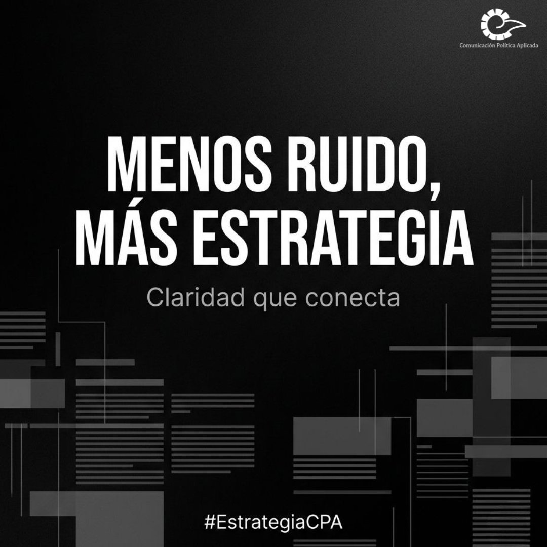 _CPAOficial's tweet photo. Comunicar no es decir más, sino decir mejor. Los mensajes bien estructurados logran destacar, conectar y permanecer en la mente de la ciudadanía.
#Comunicación #EstrategiaDigital #ComunicaciónPolítica #EstrategiaCPA #CPA https://t.co/wrFAmoWduN