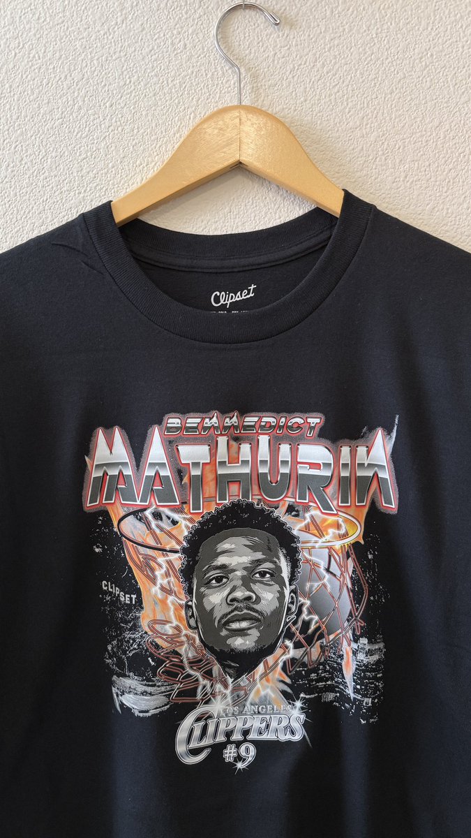 sk8clips_E's tweet photo. Mathurin Menace tee is now shipping. #ClipperNation #Clipset https://t.co/9oZxbzaVVk