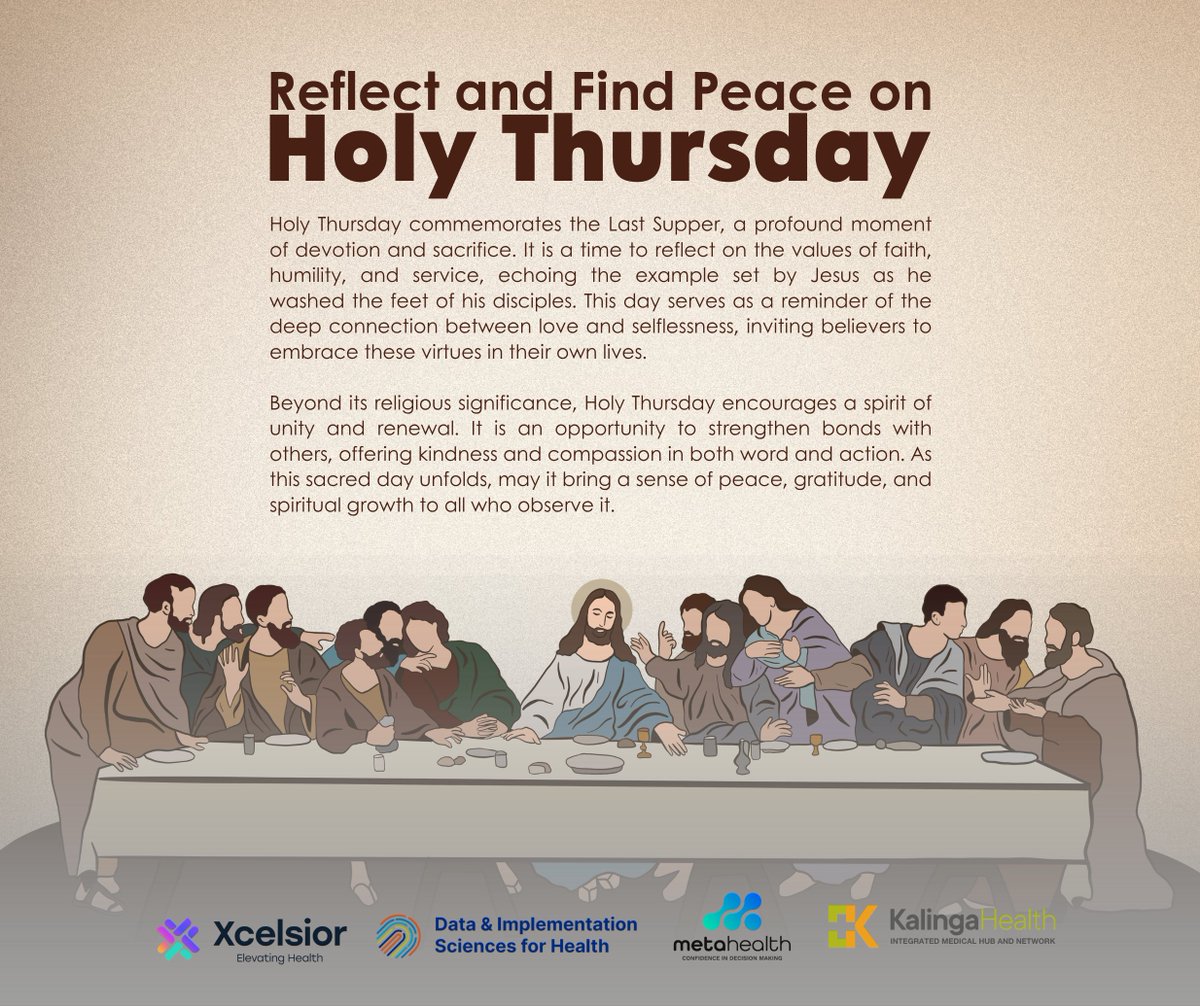 metaHealthPH's tweet photo. On this Maundy Thursday, we reflect on humility, love, and service. A reminder that true greatness is found in how we care for and serve one another with compassion and grace.

#HolyWeek #FaithAndReflection https://t.co/CoFGLBAeGS