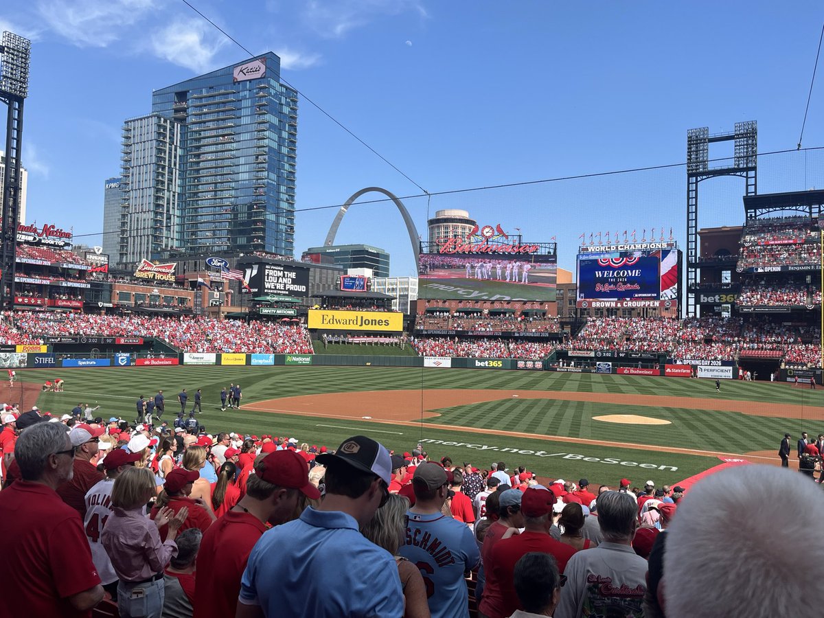wingsy15's tweet photo. Great job by @mlb love seeing these #classicmatchups on opening day

Having a great time watching my @Cardinals play the Rays https://t.co/EErA3B2bbw