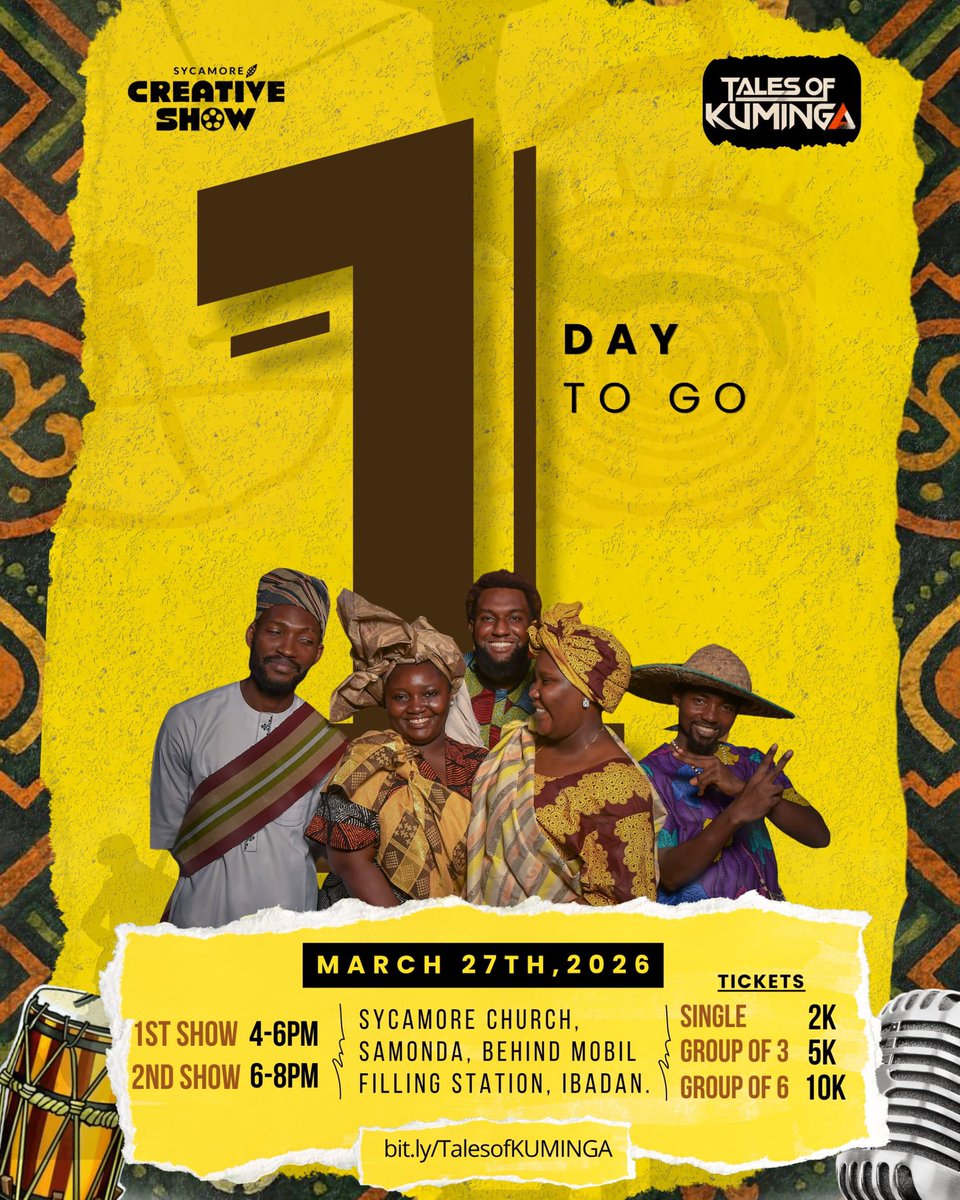 SycamoreCreativ's tweet photo. The countdown is ON.⏳ Tomorrow is the big day!

Quick update:
❌ 6:00 PM Show: SOLD OUT
✅ 4:00 PM Show: FINAL TICKETS REMAINING

Grab yours now! See you there. ✨

How? https://t.co/UXWpncwgwS ensures you're in the room tomorrowww✨ https://t.co/MO3g4bfPu0