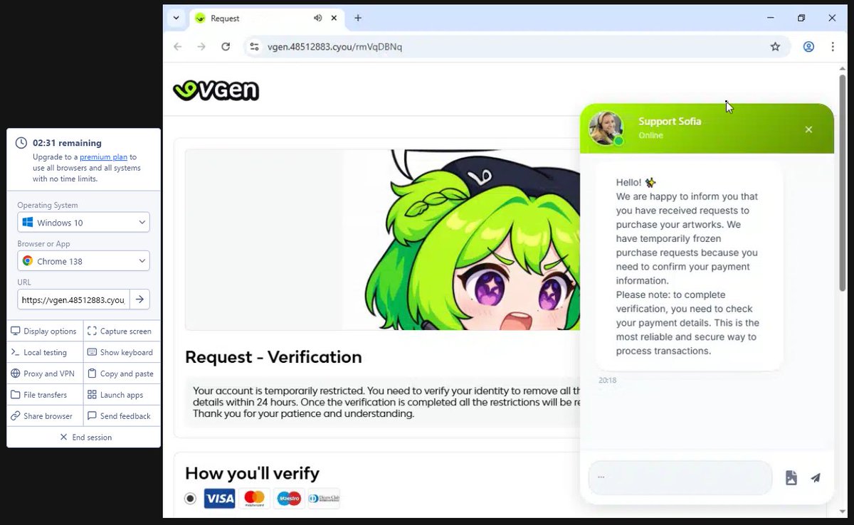 Primekick1's tweet photo. @neorouxls @DarkGoomi Getting scammed sucks but man this is stuff grannies fall for https://t.co/zHjgKa2Eh5