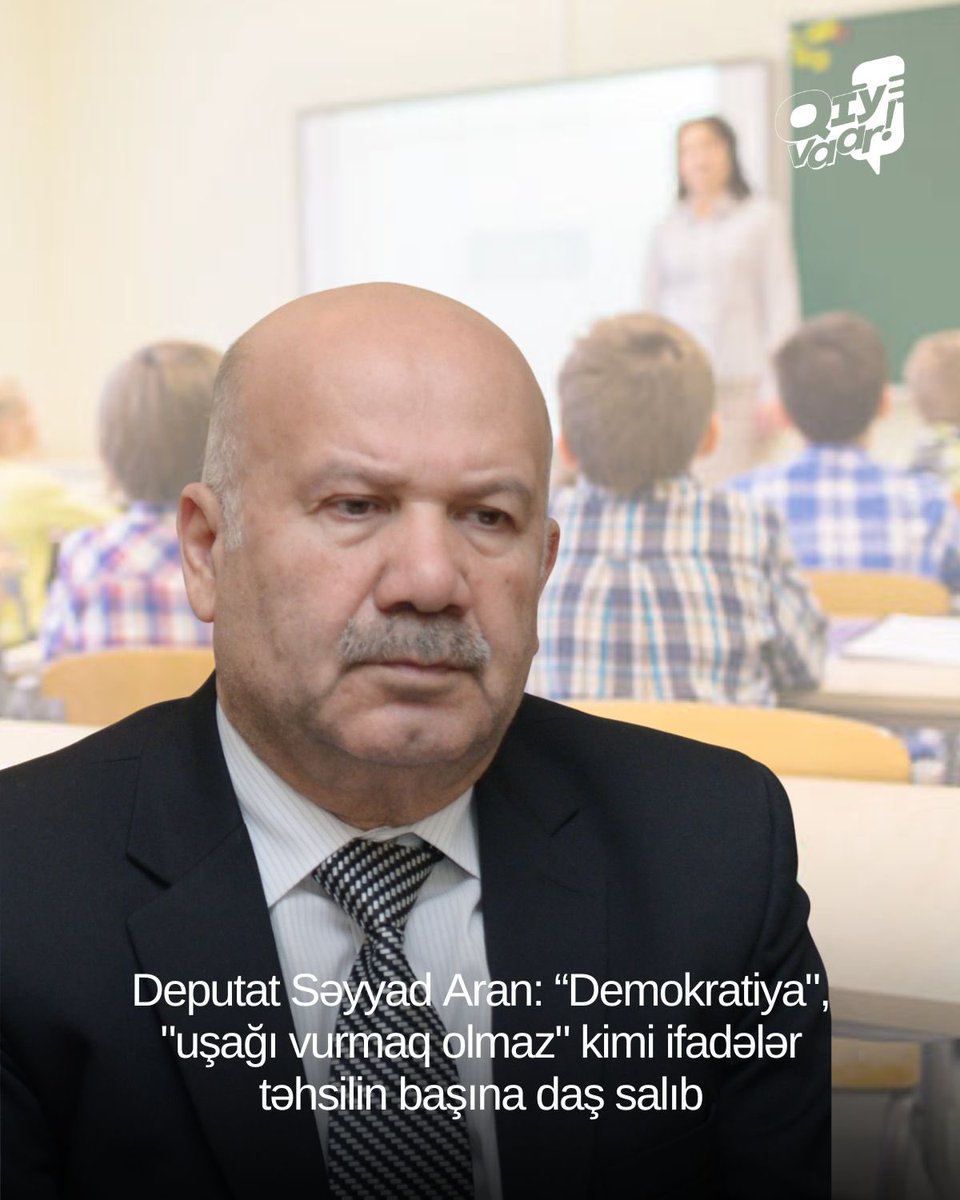 Deputat Səyyad Aran RTV-də yayımlanan "Qaranlıqda həqiqət" verilişinin efirində uşaqlara qarşı zorakılığı təbliğ edən fikirlər səsləndirib.

Ətraflı: qiyvaar.org/deputat-demokr…