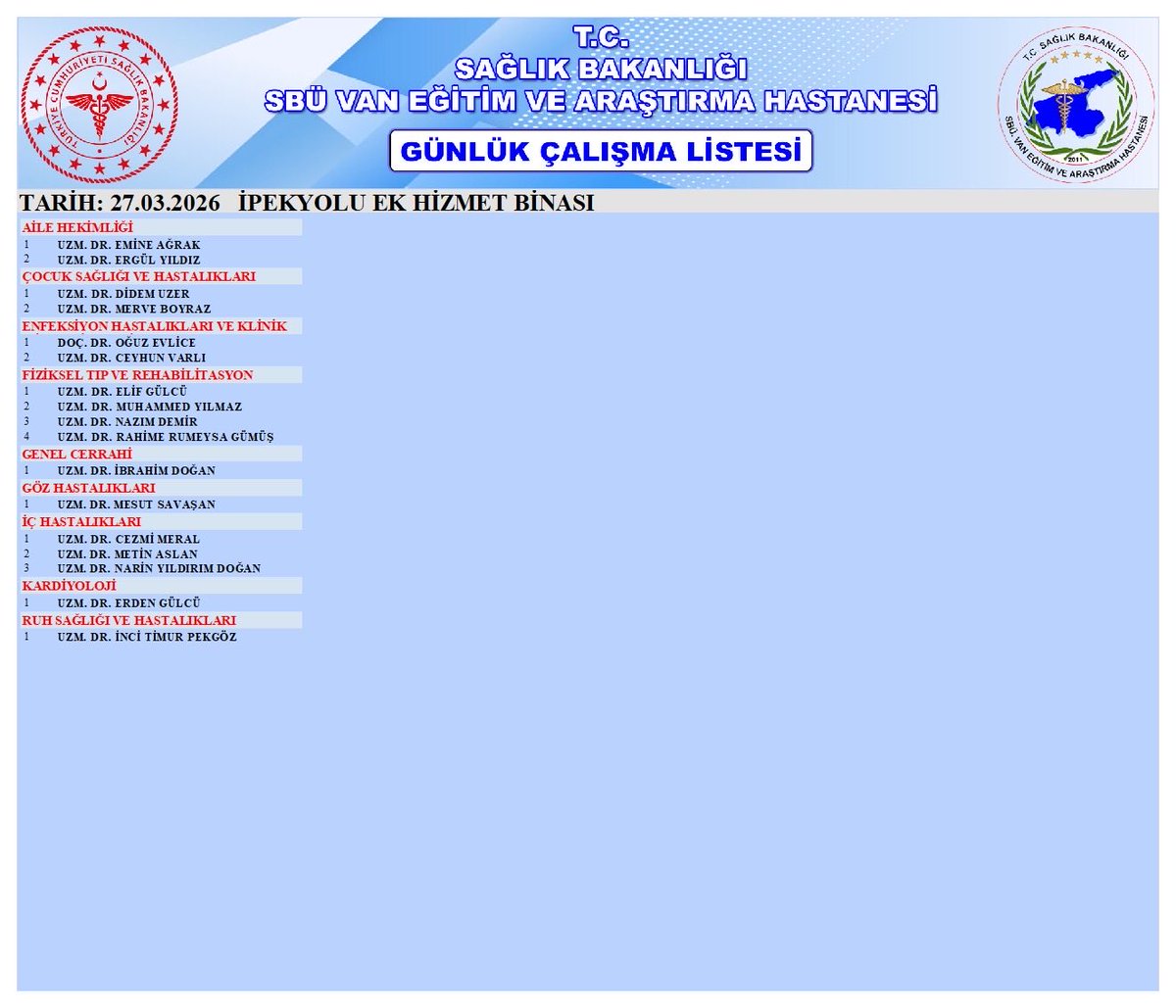 S.B.Ü. Van Eğitim ve Araştırma Hastanesi tweet media