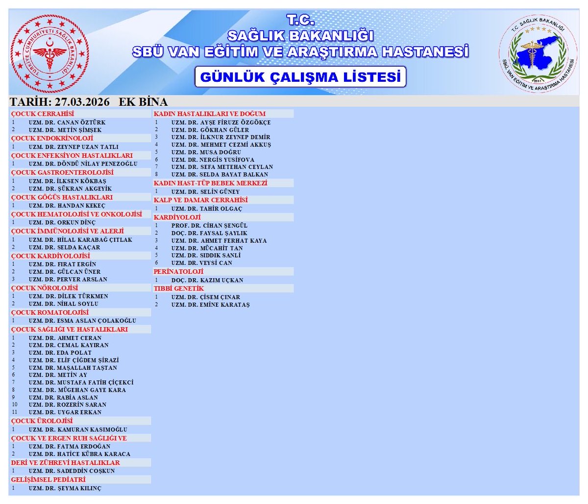S.B.Ü. Van Eğitim ve Araştırma Hastanesi tweet media