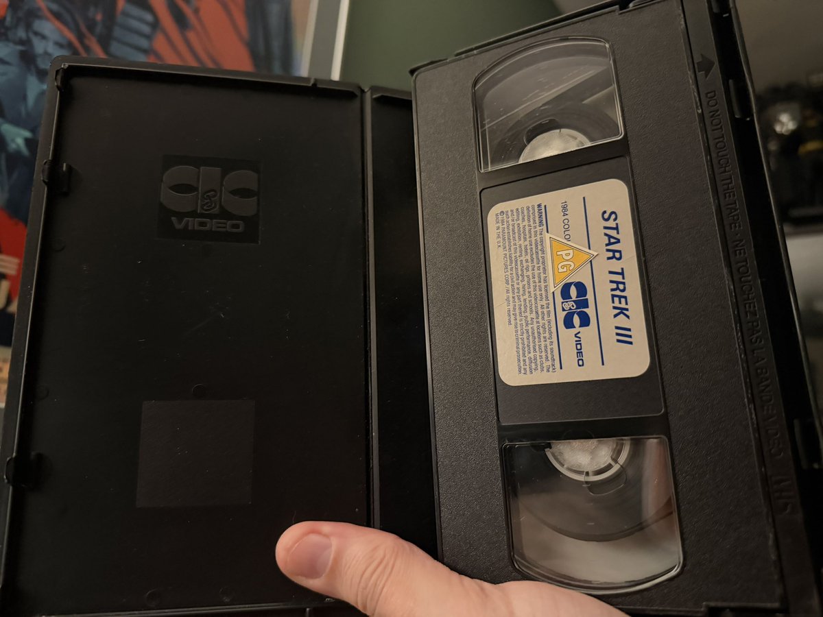 the4kCollectivE's tweet photo. Today’s lovely Pre Cert edition addition to the Star Trek and VHS collection.
Star Trek III - The Search For Spock from CIC Video.
#StarTrek #StarTrekTMP @RMBee @StarTrek @STVTFFREDUX @StarTrekVisComp @StarTrekMovie #VHS #CiCVideo @ParamountPics https://t.co/e4EVyxcKCR