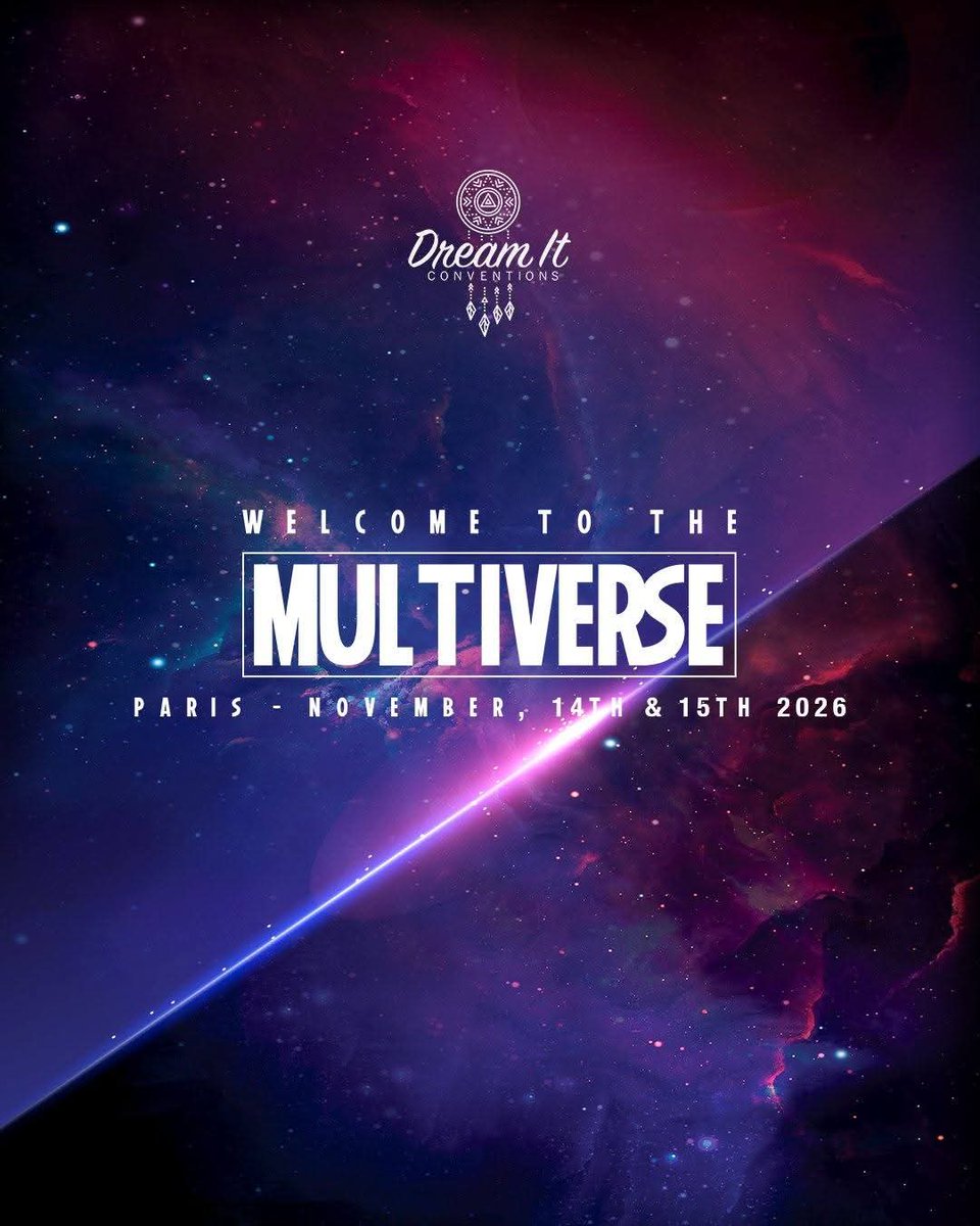 EuroConNet's tweet photo. EVENT ANNOUNCEMENT
#WelcomeToTheMultiverse #WTTM #DreamItConvention
14 - 15 November, 2026
Paris, France
https://t.co/jR4Hi51xTl https://t.co/MVIeH0jrdZ