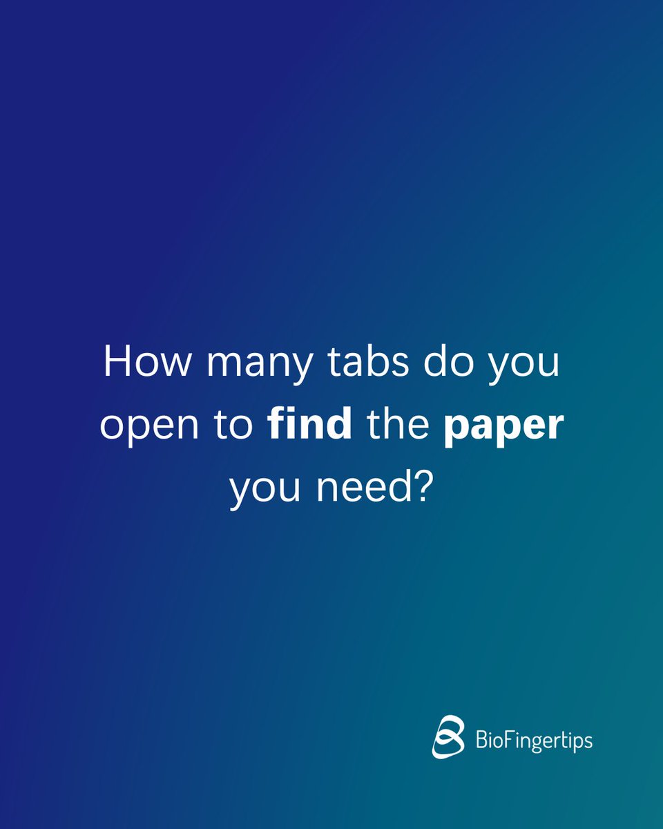 biofingertips's tweet photo. Searching for scientific information shouldn’t feel like this.

BioFingertips was built to simplify this experience.

🔎 Explore a better way: https://t.co/NYCUH1EkXb https://t.co/QShvX6FwKP