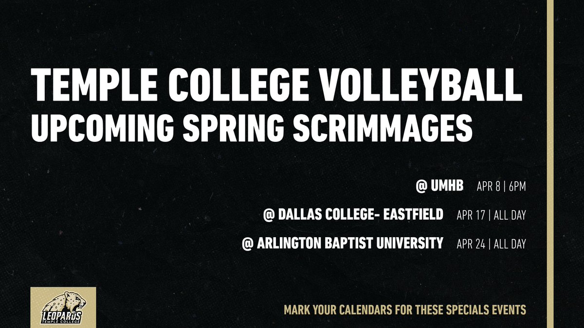 Temple College Volleyball tweet media