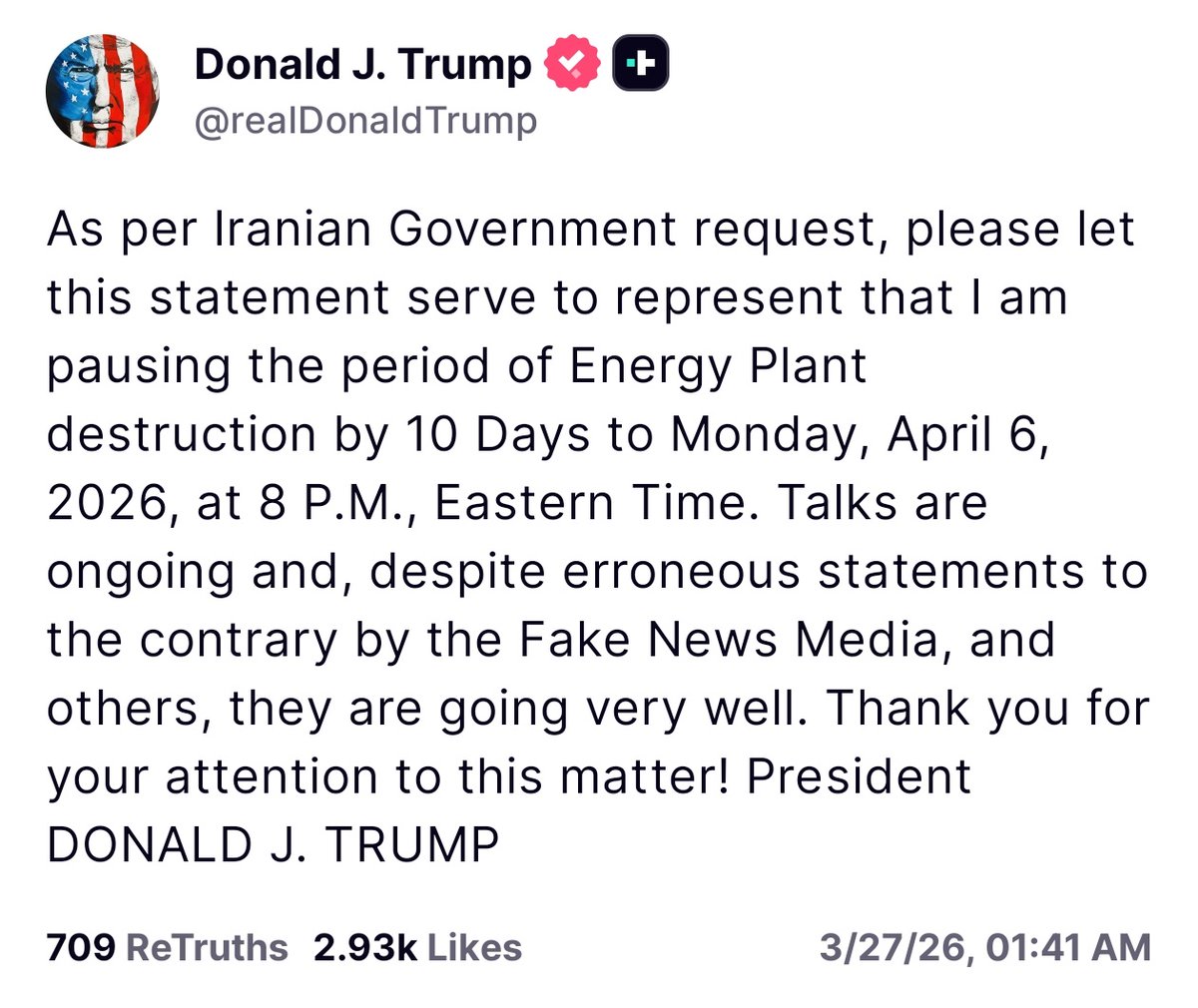 StockVaani's tweet photo. So another extension but for whom 
For Iran or for USA
Who is really trying to save face from defeat ?
#trump #Israël #IranWar‌ #crude https://t.co/XDYeg3E0Uu