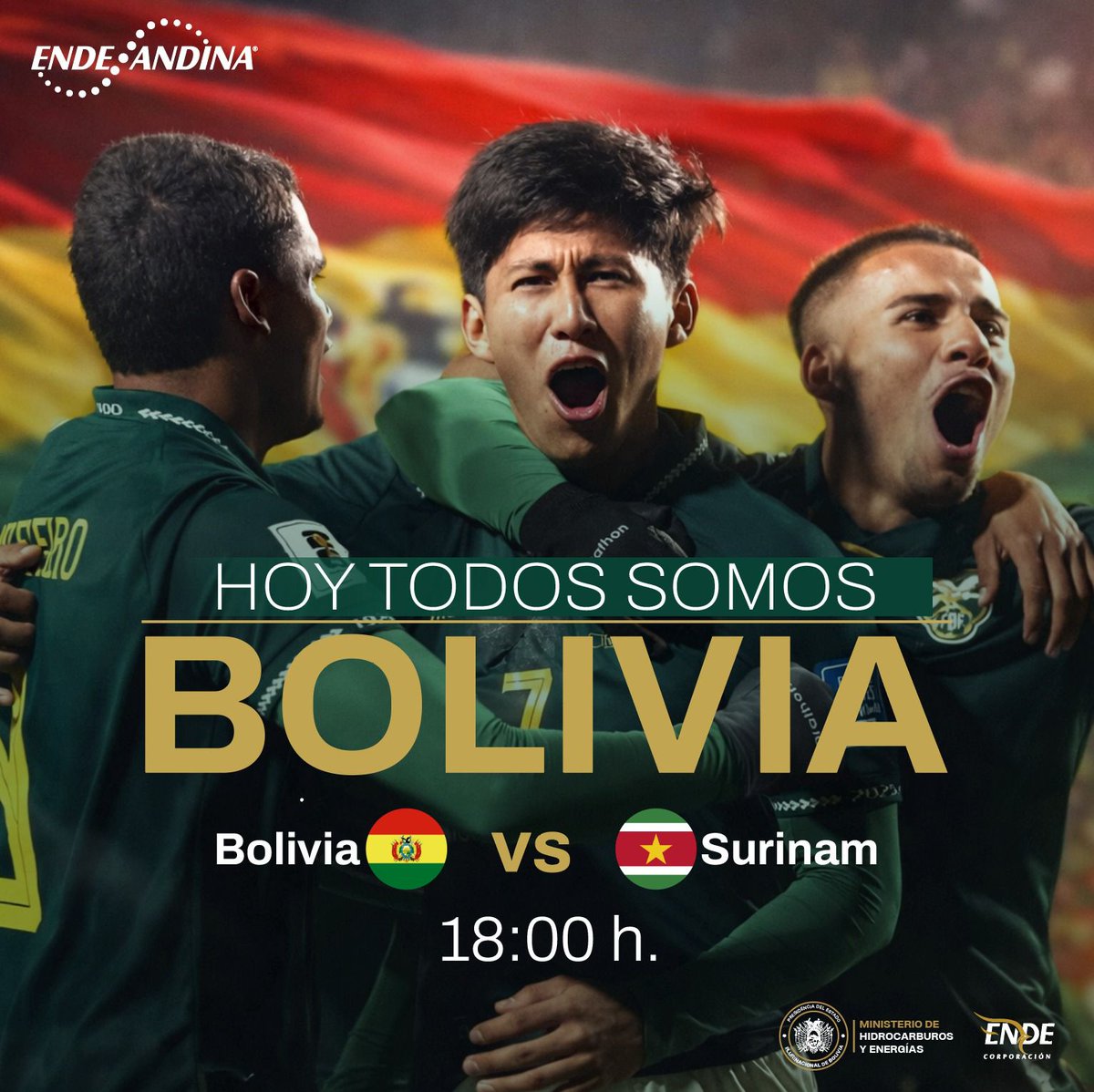 𝐄𝐧 𝐜𝐚𝐝𝐚 𝐝𝐞𝐬𝐚𝐟í𝐨, 𝐁𝐨𝐥𝐢𝐯𝐢𝐚 𝐧𝐨𝐬 𝐮𝐧𝐞.

Hoy alentamos juntos a nuestra selección con el mismo compromiso y pasión que nos mueve cada día. 🇧🇴

⚽️ ¡Vamos Bolivia! ⚽