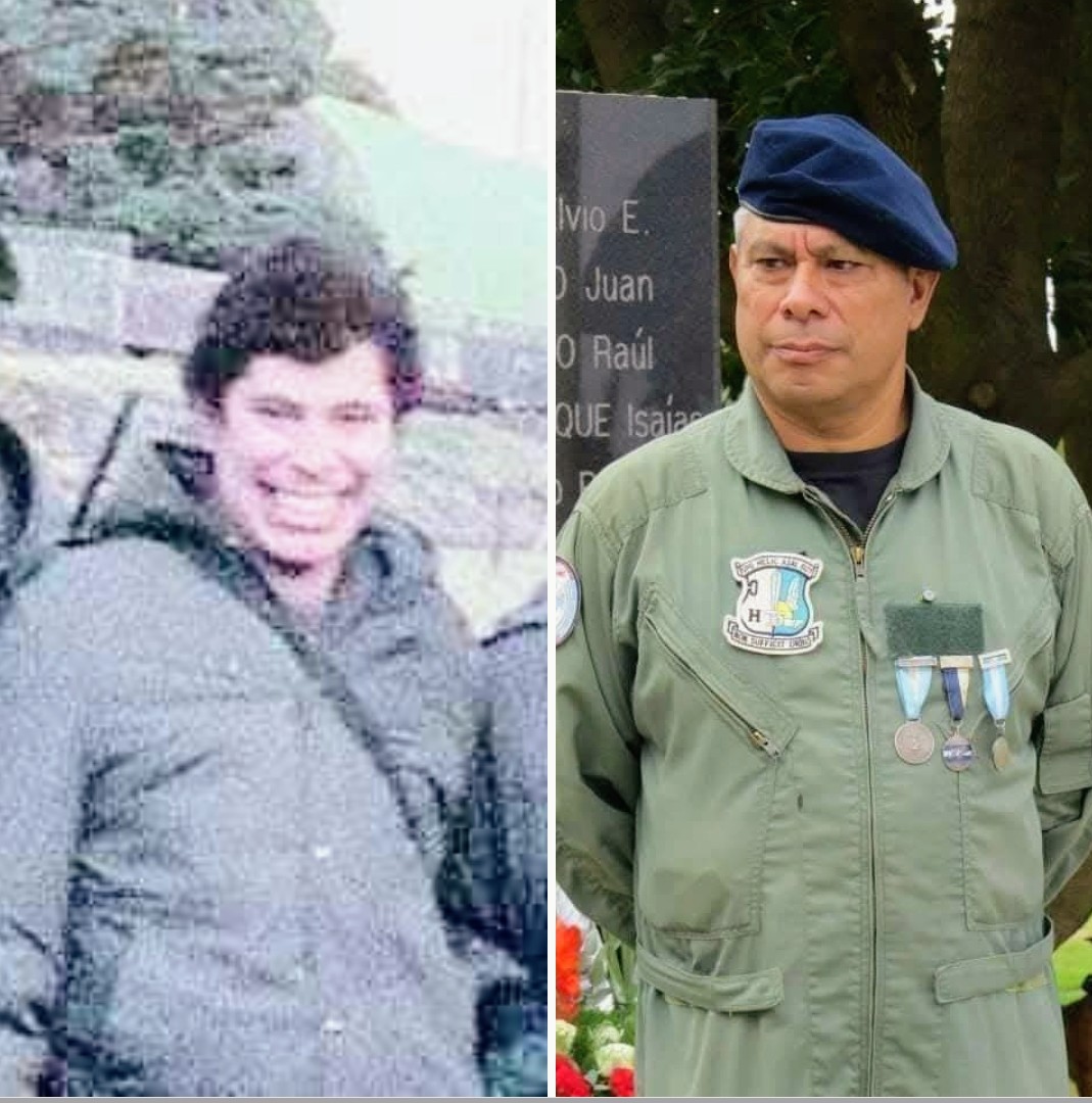 Homenaje al Cbo San Miguel 
Un sargento Cabral del siglo XX 
EL 21 de mayo nuestros helicópteros  se reubican en Pto Argentino. En la radio salta un aviso de socorro.El avión Skyhawk del TN Jose Arca, no podía aterrizar. Arca se eyecta al mar lo rescatan el Tte Swendsend y el Cbo