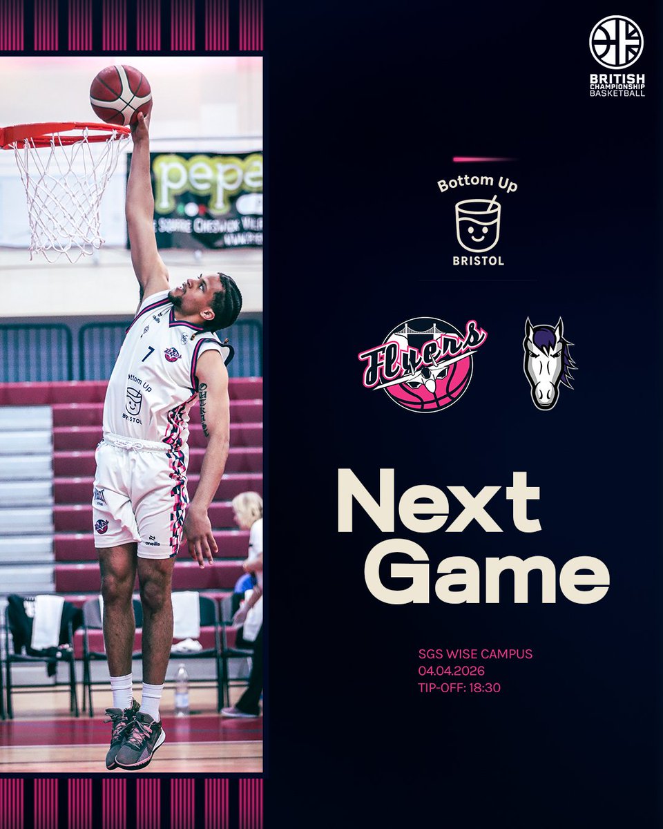 FlyersBCB's tweet photo. Starting April at home. 🏠

🆚 Loughborough Riders
📍 SGS WISE Campus
🏆 BCB
📅 04.04.2026
⏰ 18:30
📸 Billy East

#FlyersFamily https://t.co/Cp3zl37XlC