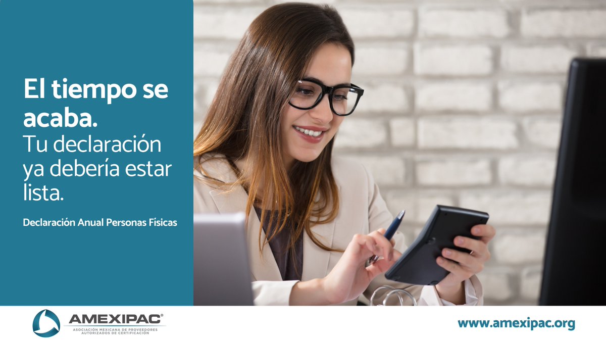 AMEXIPAC's tweet image. ⌛️El 30 de abril vence la #DeclaraciónAnual 2025 de personas físicas. Gran parte ya está precargada gracias a los #CFDI. Solo revisa, valida y envía. No lo dejes al final: si tus facturas están en orden, tu declaración también. Cumplir a tiempo evita contratiempos. 

#Amexipac