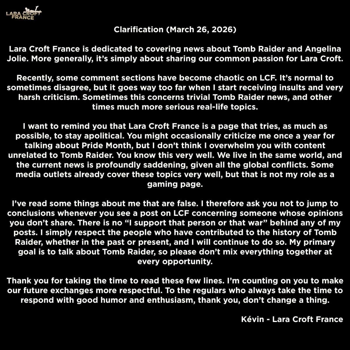 Lara Croft France 🐉 (En/Fr) tweet media