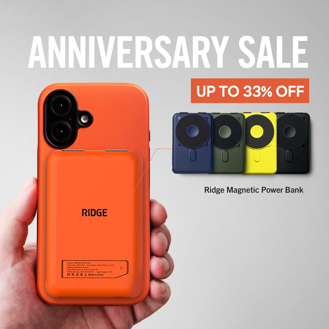 ridgewallet's tweet photo. Fit 10,000mAh in the palm of your hand. One thing to pack, five ways to power.