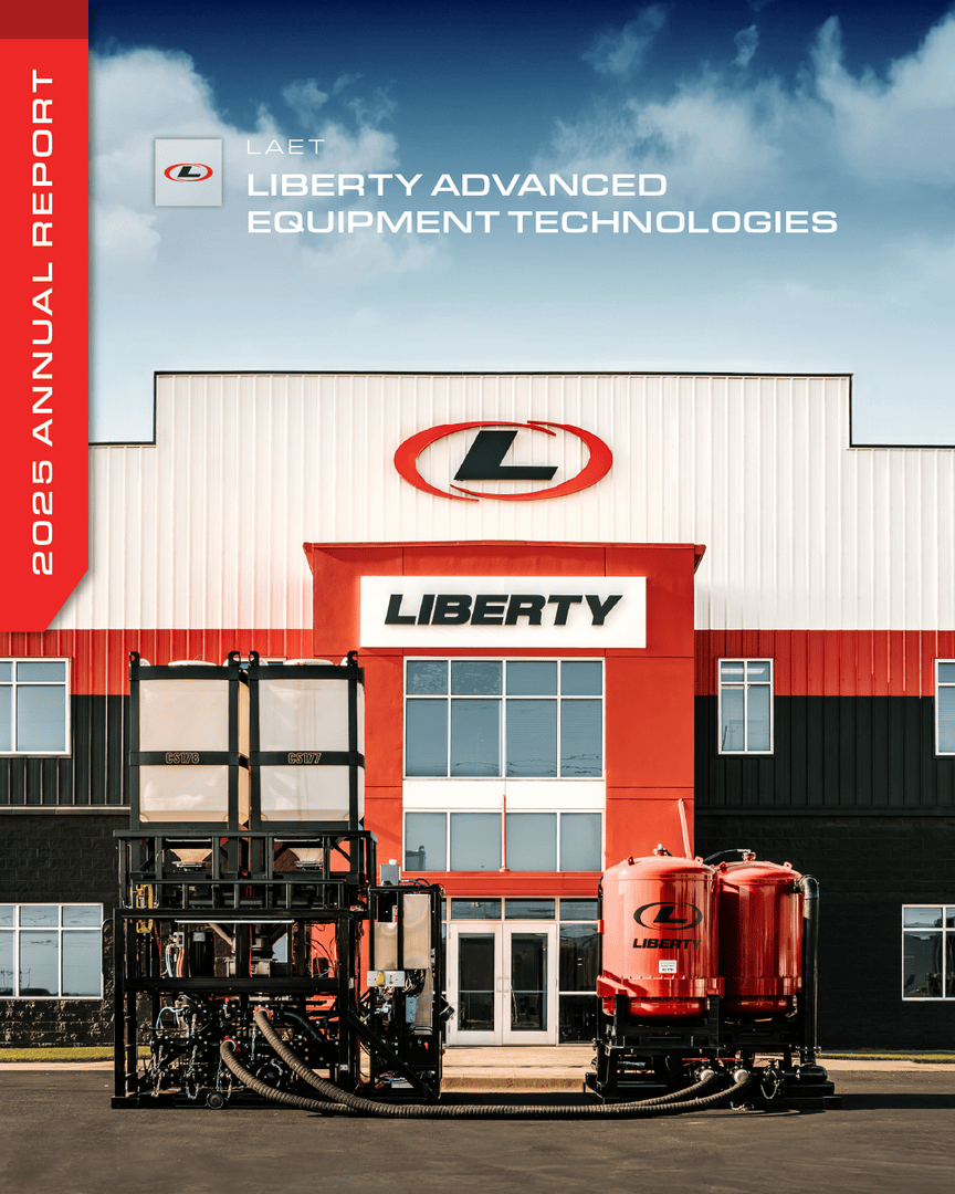 LibertyFrac's tweet photo. Liberty Advanced Equipment Technologies (LAET) is our in-house advanced equipment engineering and packaging division, creating the vertically integrated design, innovation, assembly, and maintenance of our next-generation frac and power equipment.

In 2025, Liberty reduced total maintenance costs per horsepower hour by 14%. LAET focuses on the practical and safe use of equipment, designing for usability and minimizing field downtime.

Explore more in our 2025 Annual Report: https://t.co/SseJ8DZOpS

#BDEC #2025AnnualReport