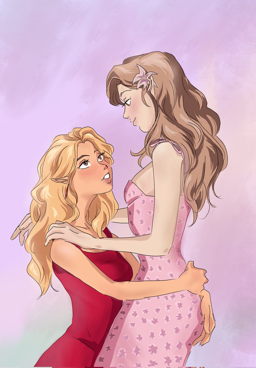 Zaw está nerviosa lvs Elain, Lyra & Eunbin 💜🍉 tweet media