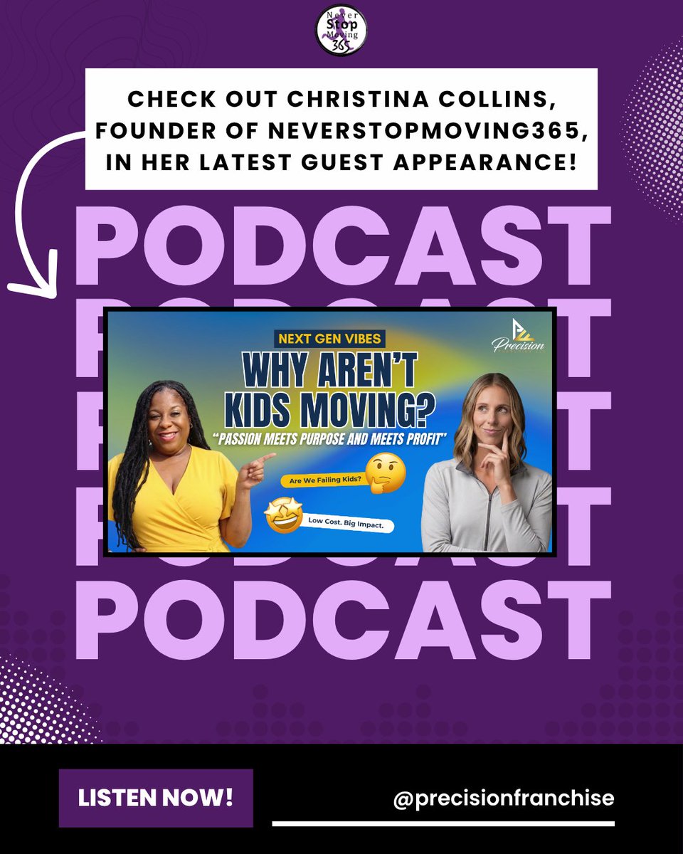 NSM_365_'s tweet photo. Check it out! Our founder, Christina Collins, is a guest on another channel - this time on the YouTube series, Franchise Vibes, with Tamika Franklyn of Precision Franchise! 

Check it out here: https://t.co/voqXytdJOU https://t.co/R5wpSrRVLO