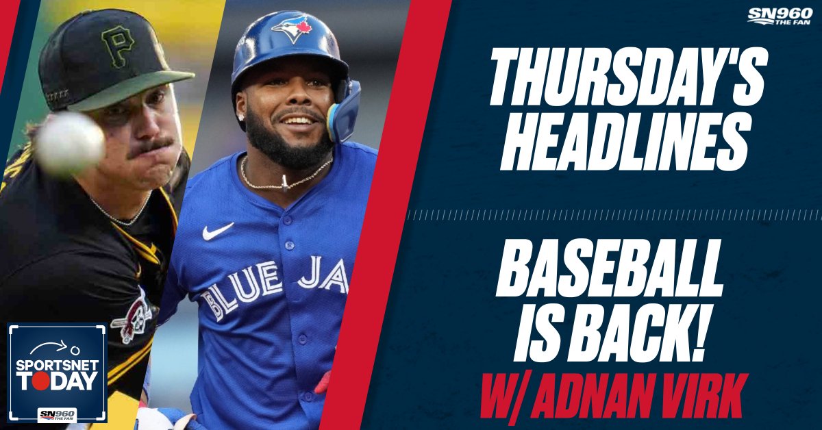 Sportsnet960's tweet image. ON DEMAND: Hour 2️⃣ of Sportsnet Today w/ @PatrickDumas_ and @AazamANanji 

📰 #Opening Day, #Flames game day, and more from Thursday's Headlines!

⚾ @AdnanSVirk stops by to celebrate #OpeningDay and the stat of baseball season!

LISTEN: sportsnet.ca/960/sportsnet-…