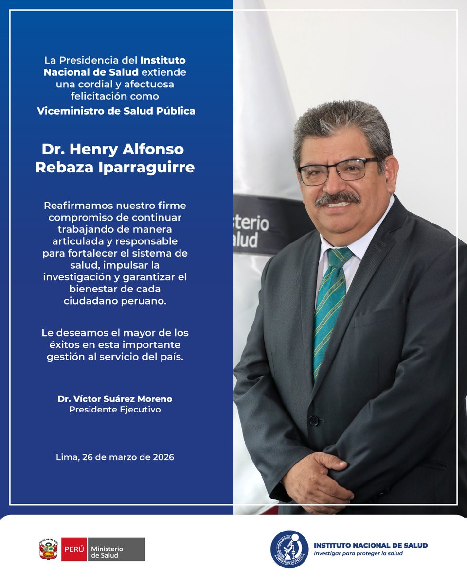 Instituto Nacional de Salud tweet media