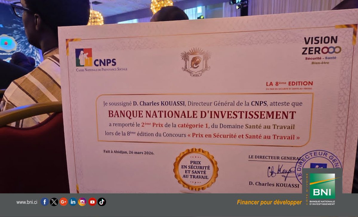 BNI Côte d'Ivoire tweet media