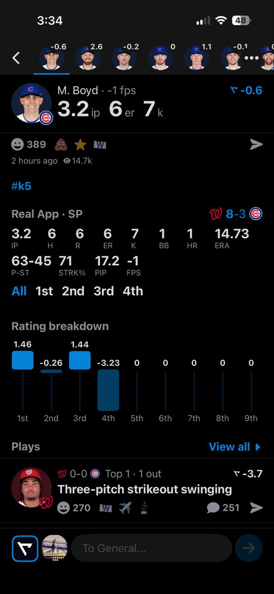 FrankMasonIV's tweet photo. Wow three elite pitchers all had a poor opening day. https://t.co/fUXcWqiNyH