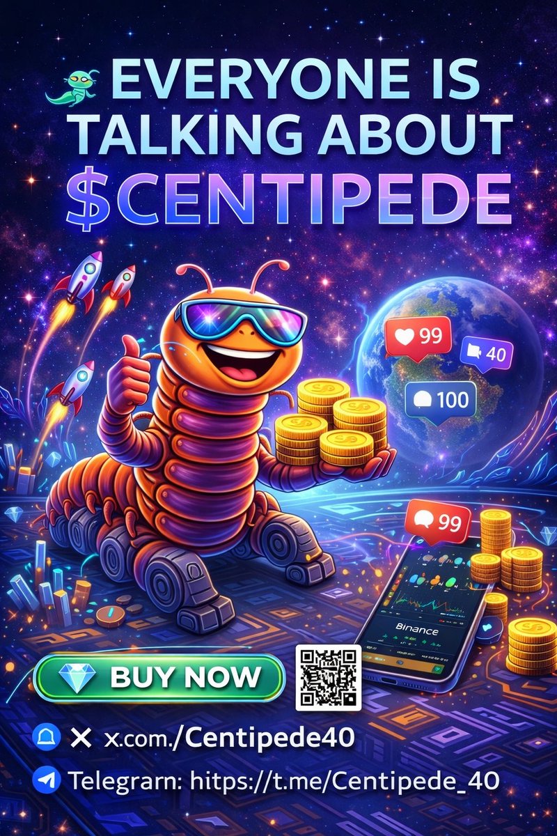 Centipede40's tweet photo. 🔥 EVERYONE IS TALKING ABOUT $CENTIPEDE

🐛 The crawl is getting louder… are you in yet?
💎 Early holders stacking before the real hype hits
🚀 Momentum building across the community
👀 Smart money is watching closely
⚡ Don’t be late to the move

👉 Join the hype now:
🔗 https://t.co/gm0o6mqtEB⁠�

📲 Follow & stay ahead:

X: https://t.co/pBhhHPQ2rV⁠�
Telegram: https://t.co/srQi0w6Jw9⁠�

#Centipede #Memecoin #Crypto #BSCgem #100x #Altcoins