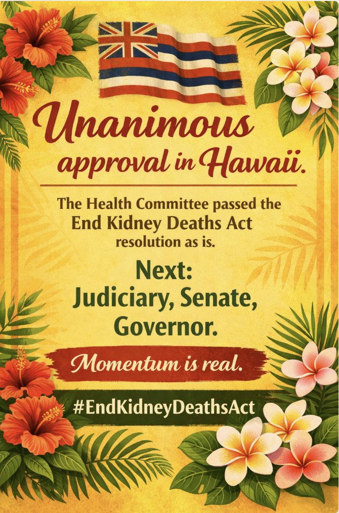 End Kidney Deaths Act tweet media