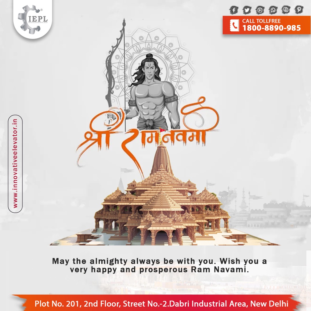 Innoelevatorind's tweet photo. 🎉Innovative Elevator Celebrating Shree Ram Navami
🙏May almighty always be with you. Wish you a very happy and prosperous Ram Navami🙏

📞 1800-8890-985
🌐 https://t.co/3bAsmtdF8q
💬083739 80985
#InnovativeElevator #elevatorspecialist #ChaitraNavratri #chaitra #Ramnavami #Navami https://t.co/EQuPQb27mZ