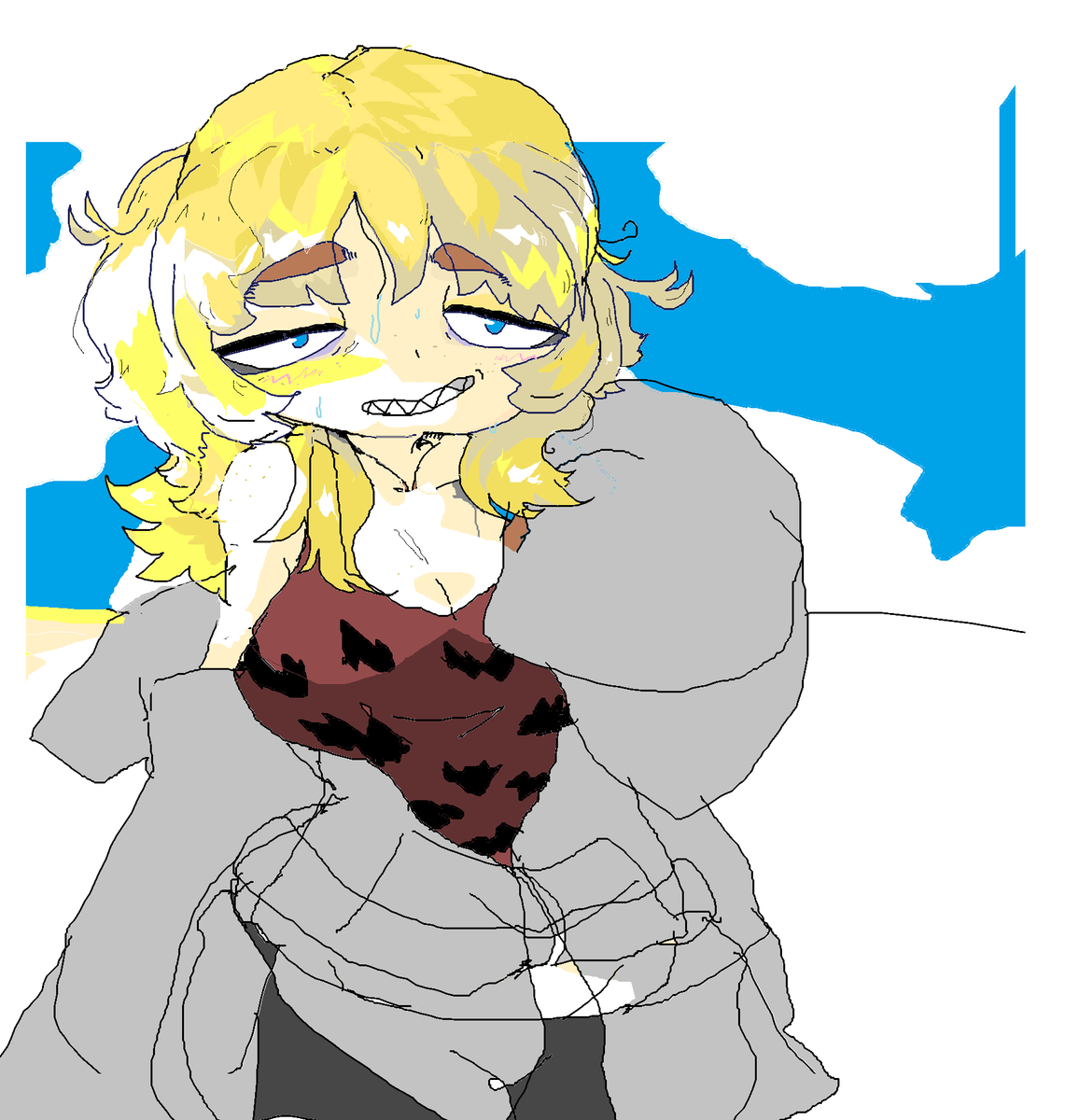 when did i draw this. March 1. i dont remember drawng this. dont matter it looks like it felt good as fuck 2 draw