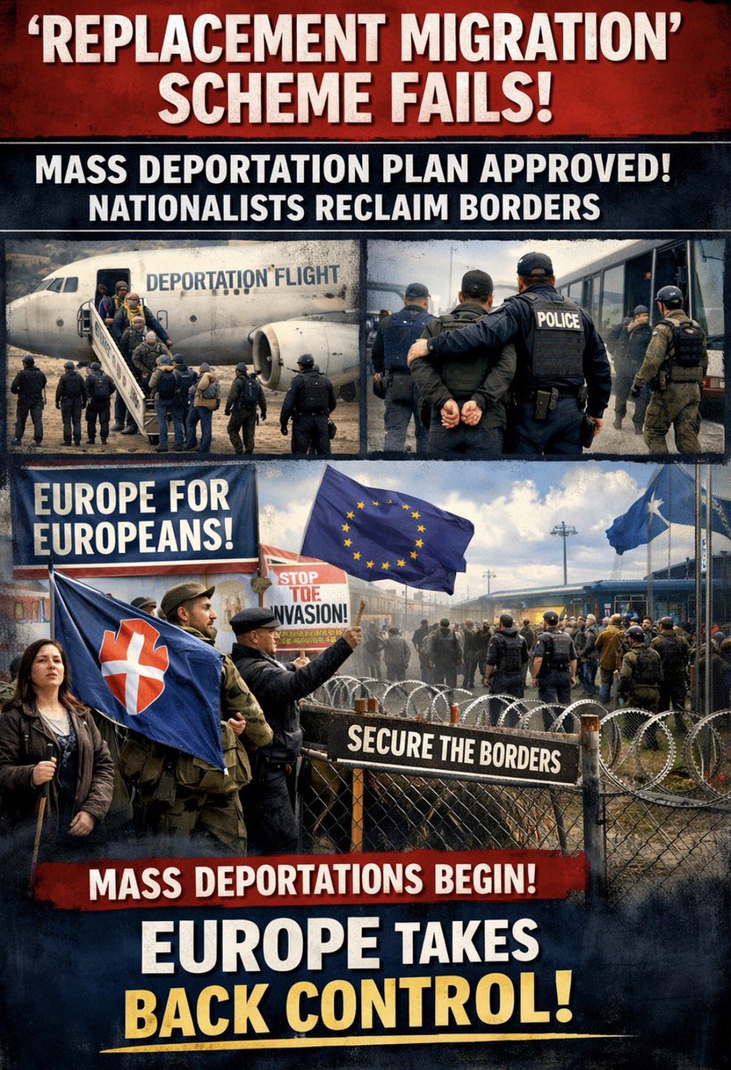 1981Descartes's tweet photo. @liz_churchill10 For decades, the UN’s migration framework shaped European policy. Today, that framework is being dismantled. Nationalists just secured a historic vote for mass deportations—a total rejection of the status quo.
#MigrationPolicy #EuropeAwakens #EU #Geopolitics https://t.co/4sgMgFKjoO