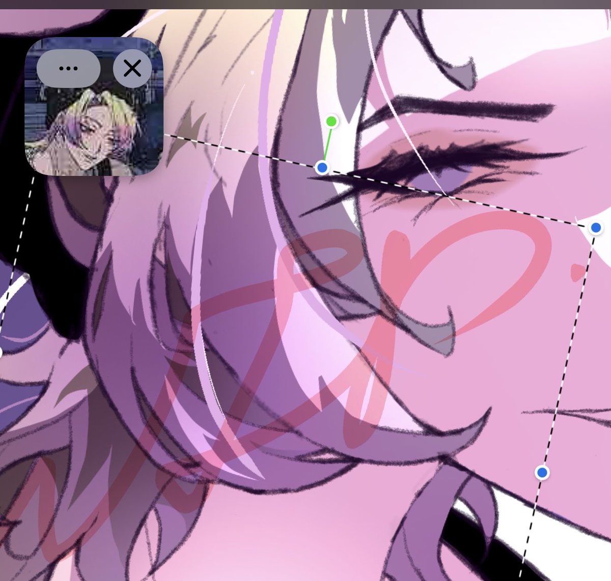 C0C0Roses's tweet photo. First phone drawing Wip 🤘🎸💜 https://t.co/YIE2Gbnoh7